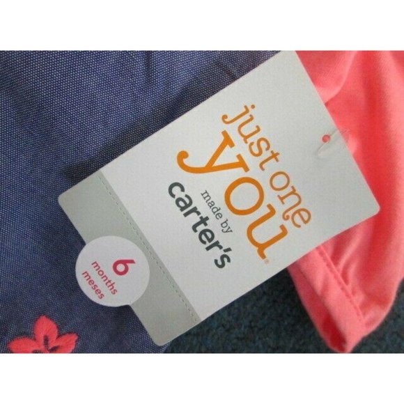 Carters 2pc overall pant set BRAND NEW! SIZE 6 MON - Picture 2 of 2